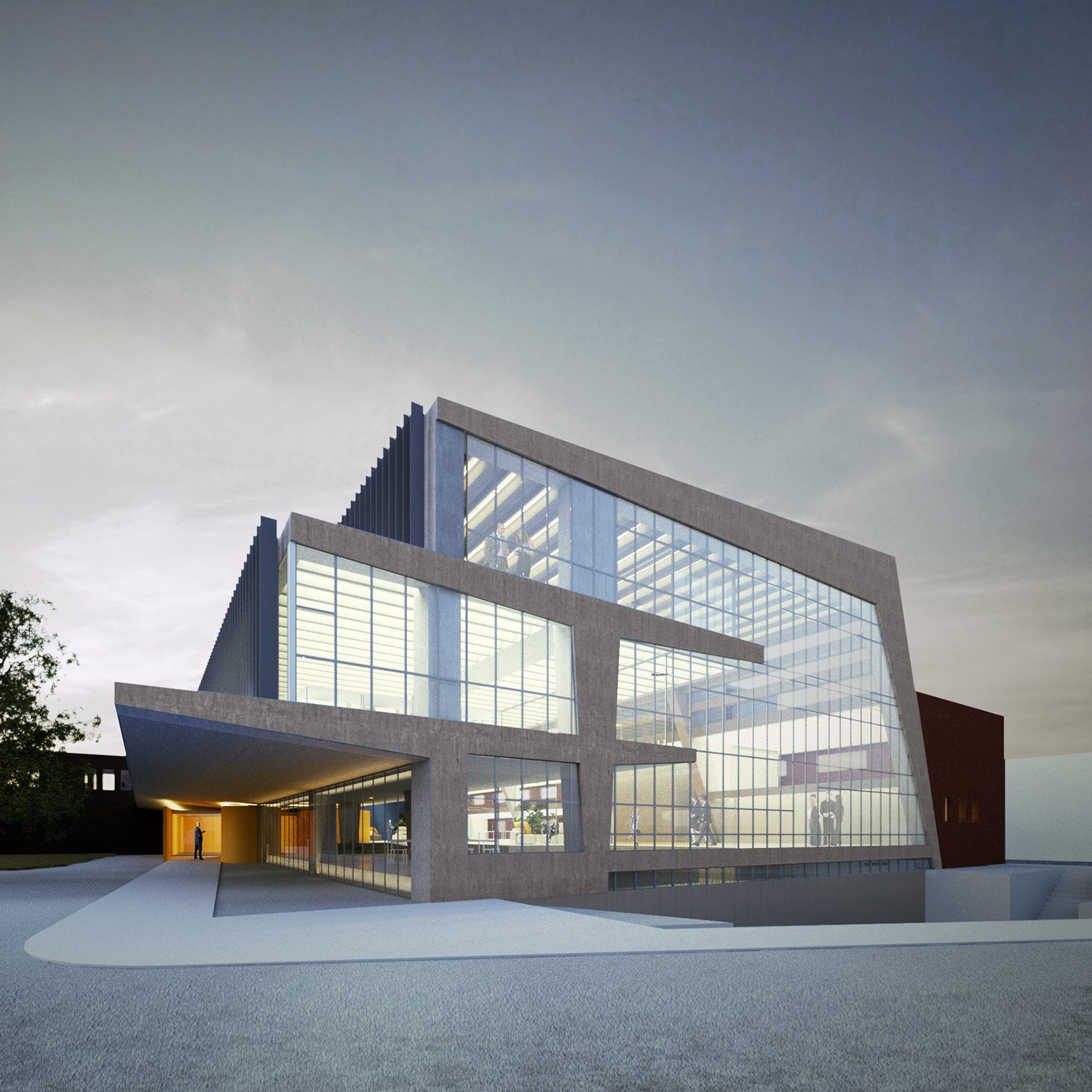 Exterior view of the building